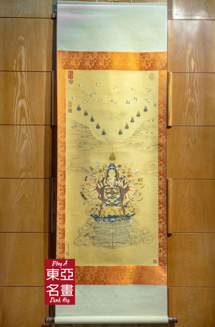 Bảo Tướng Quan Âm – Đinh Quan Bằng (1708-1771) – KT 40×105 cm