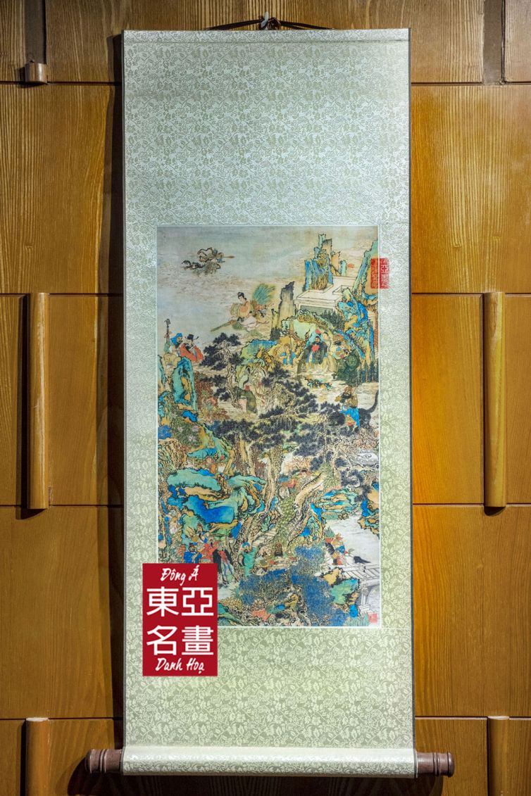 Chư Tiên Hội Tụ – Nhậm Hùng (1840-1896) – KT 39×96 cm