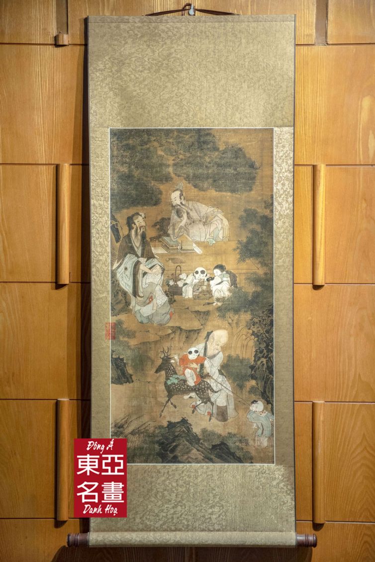 Chúc Thọ Đồ – Vương Văn Vỹ (Thanh triều) – KT 50×124 cm