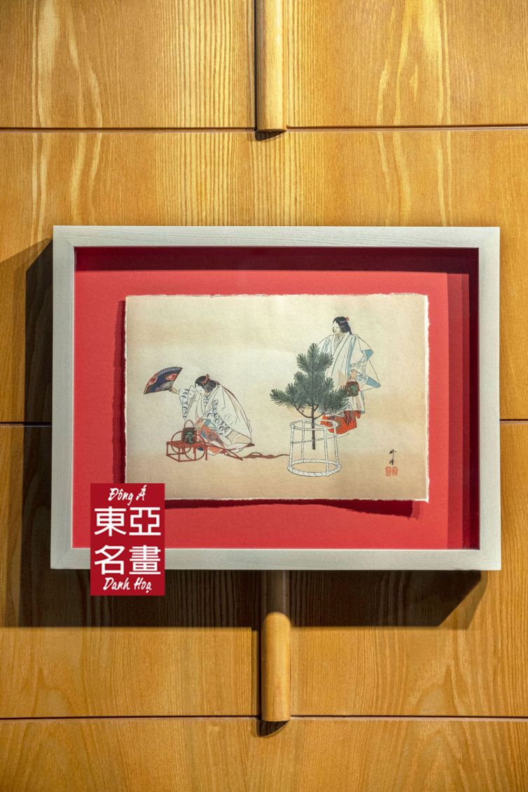 Matsukaze (Tùng Phong) – Tsukioka Kōgyo (1869–1927) – 32.5×42.5 cm