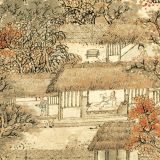 Thu Sơn Thảo Đường Đồ – Vương Mông (Nguyên triều)