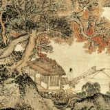 Thu Sơn Thảo Đường Đồ – Vương Mông (Nguyên triều)