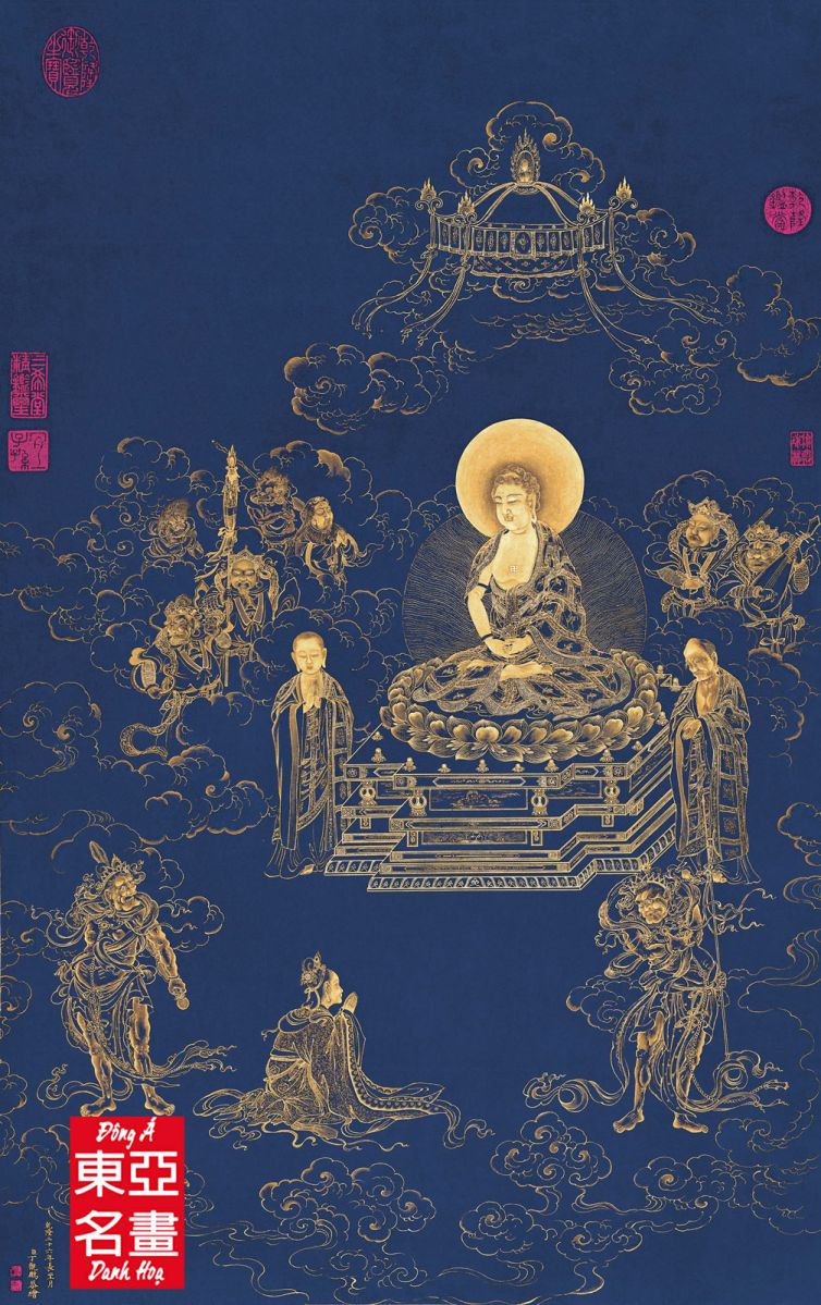 Vô Lượng Thọ Phật Đồ – Đinh Quan Bằng (Thanh triều)