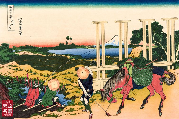 07. Cảnh Vùng Senju, Musashi – Katsushika Hokusai