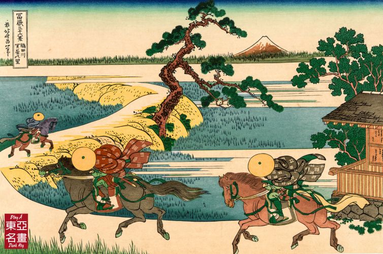 22. Đường Làng Dọc Theo Sông Sumida – Katsushika Hokusai