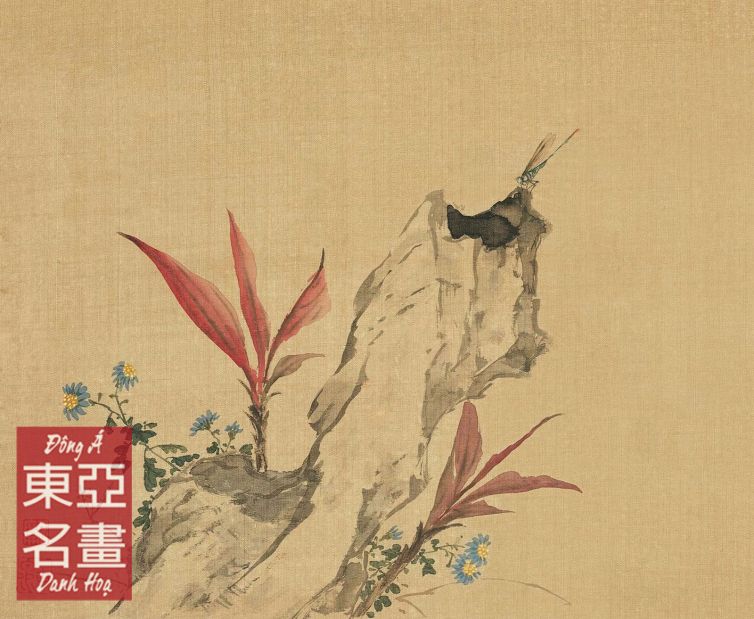 Lá Huyết Dụ, Hoa Thạch Thảo, Chuồn Chuồn (Hoa Hủy Kỳ Thạch Sách) – Cư Liêm (Thanh triều)
