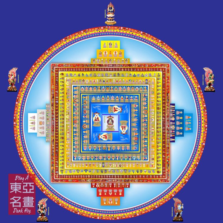 Thangka Mandala – Đại Đàm Đồ (Mã số: MDL11)