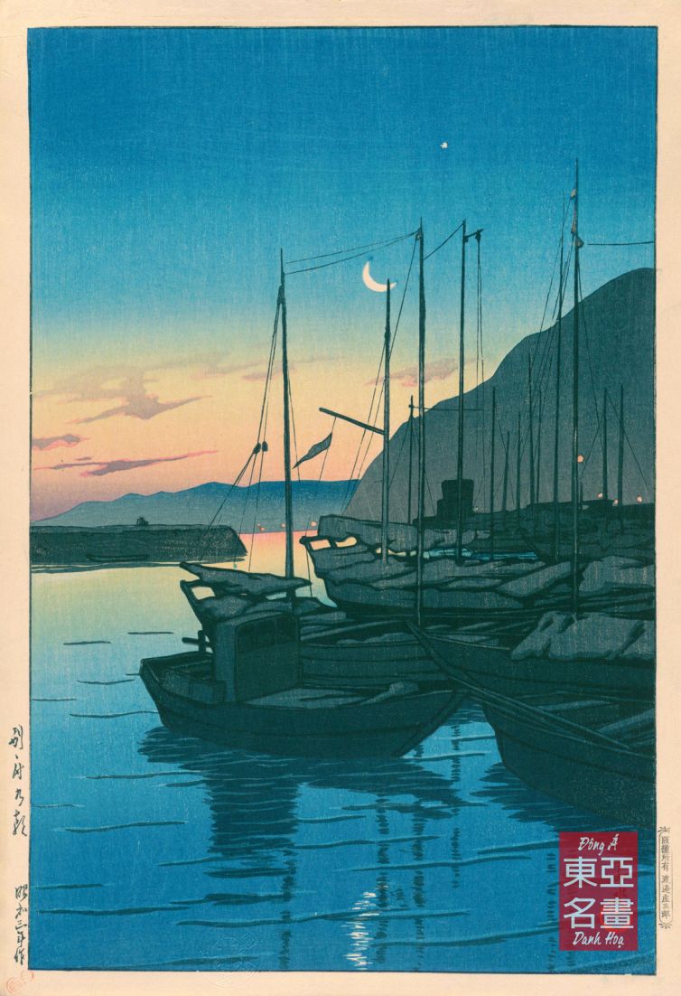 06. Bình minh ở Beppu (Beppu no asa) 1928 – Kawase Hasui