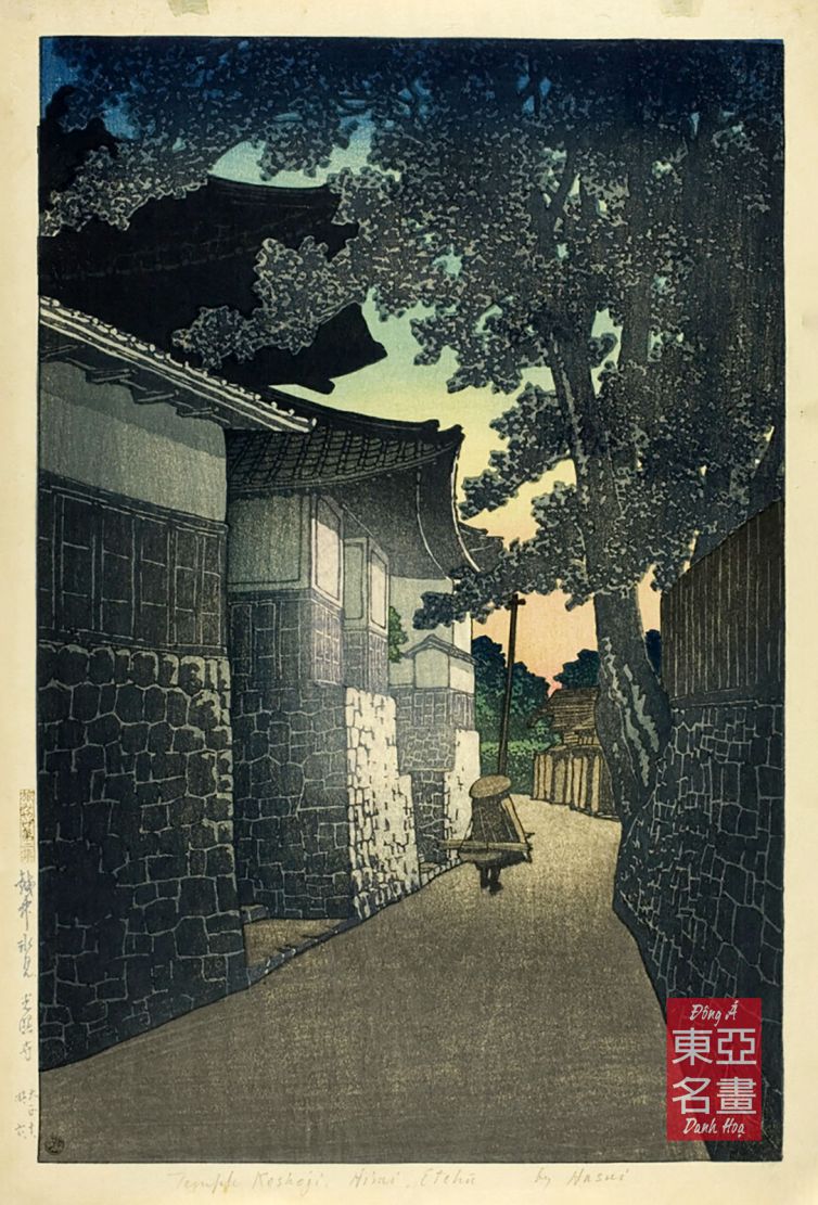 04. Chùa Kosho ở Himi, Etchu (Etchu Himi Koshoji) 1921 – Kawase Hasui