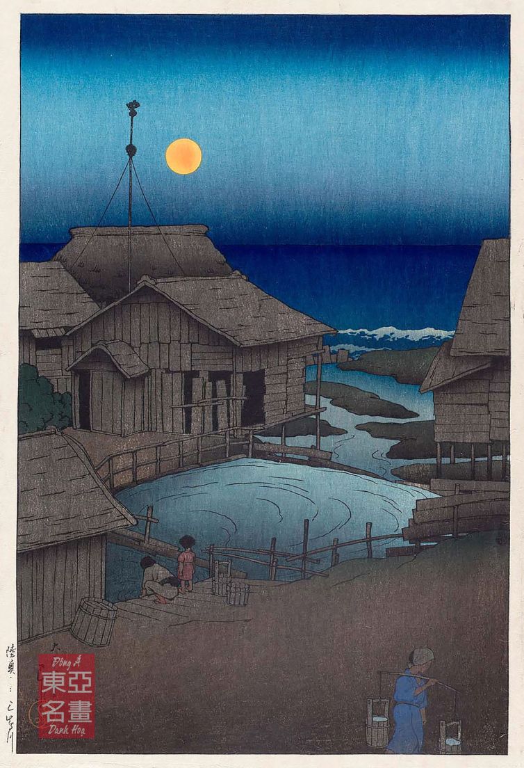 01. Sông Mishima ở Mutsu (Mutsu Mishimagawa) 1919 – Kawase Hasui