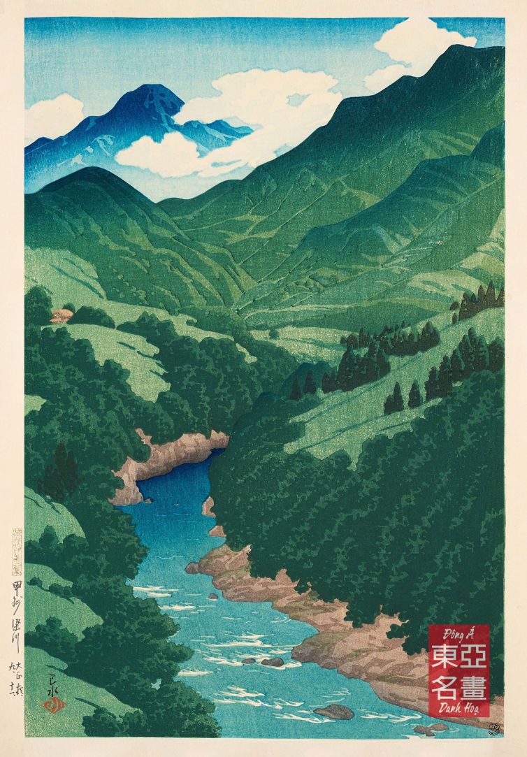 01. Sông Some ở Koshu (Koshu Somegawa) 1921 – Kawase Hasui