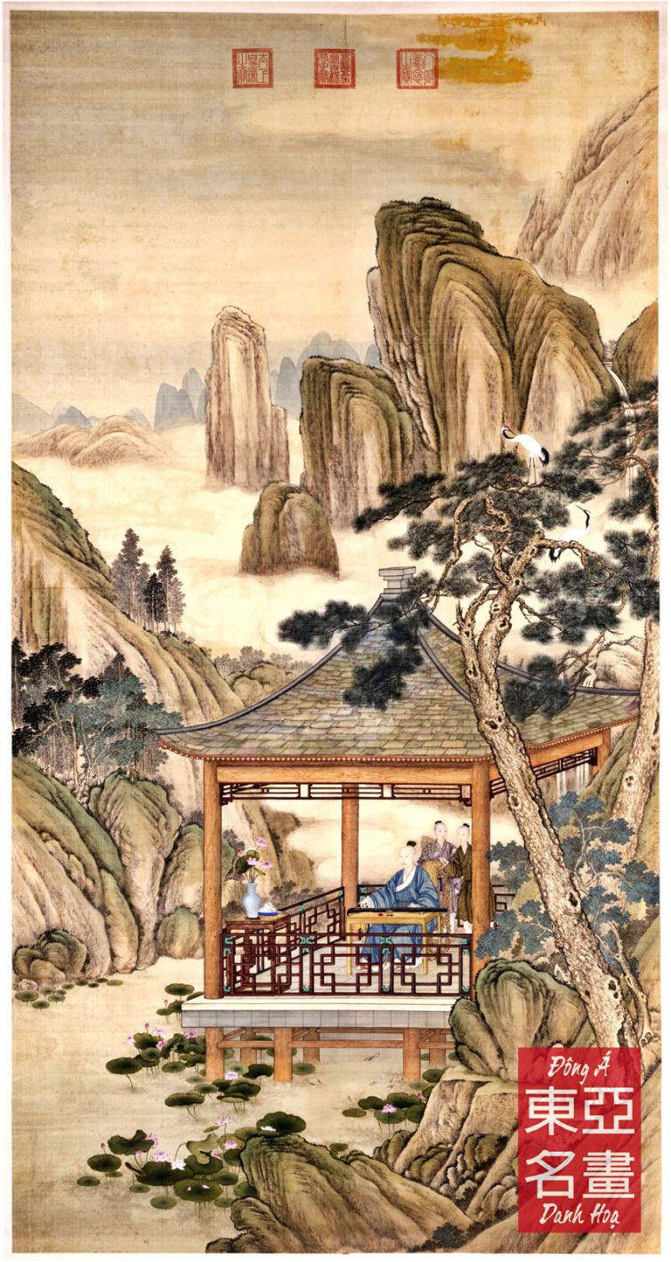 Hoằng Lịch Quán Hạ Mô Cầm Đồ – Lang Thế Ninh (Thanh triều)