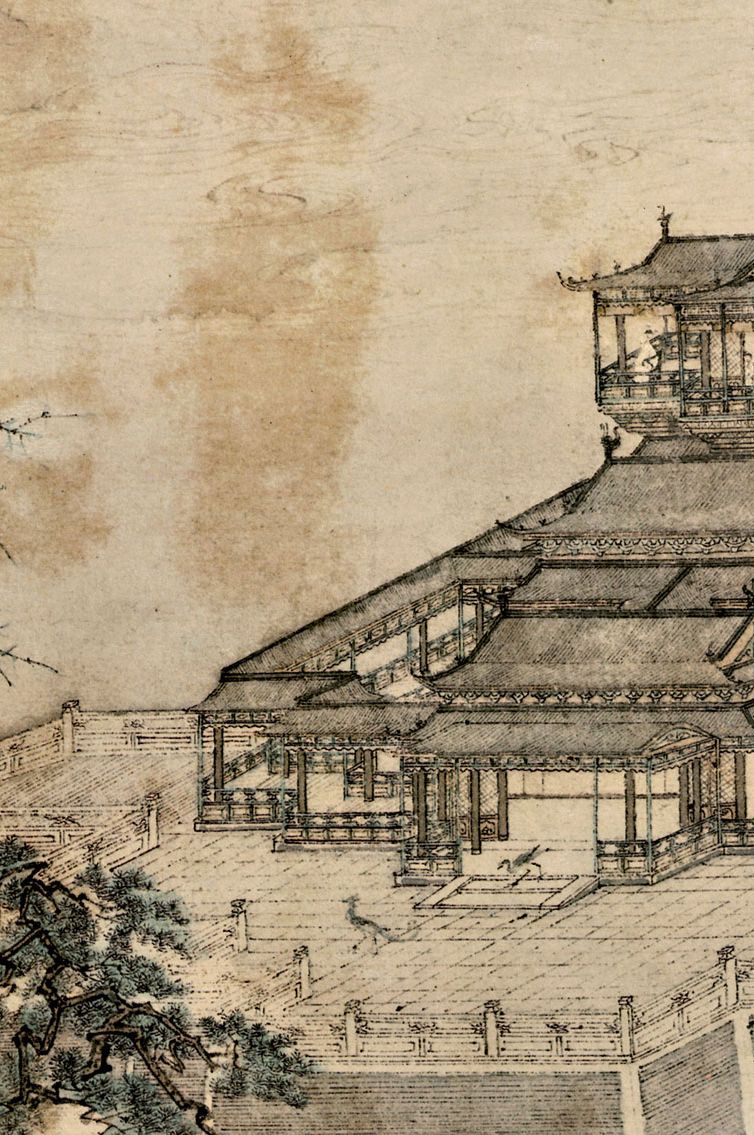 Tiên Sơn Lâu Đồ – Câu Anh (Minh triều)