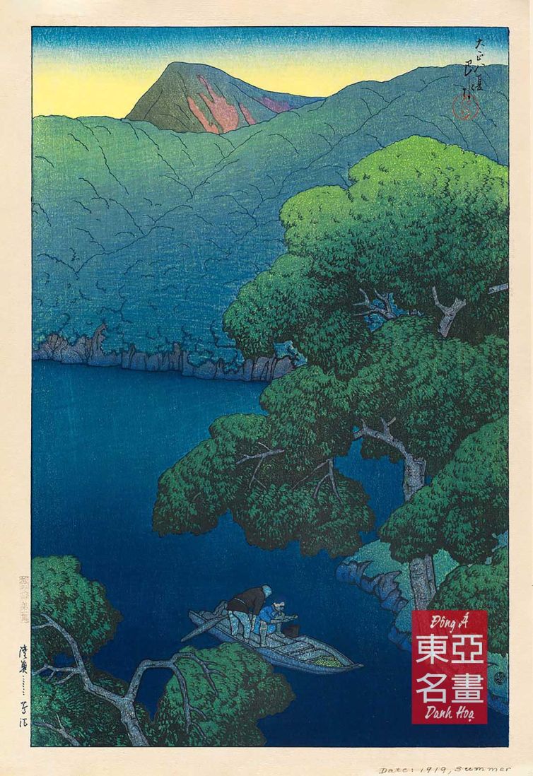 13. Đầm Tsuta vùng Mutsu (Mutsu Tsutanuma) 1919 – Kawase Hasui