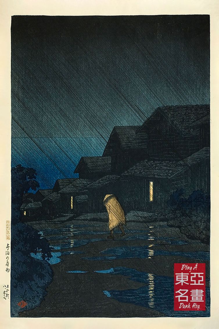 07. Mưa chiều trên Teradomari (Teradomari no yau) 1921 – Kawase Hasui