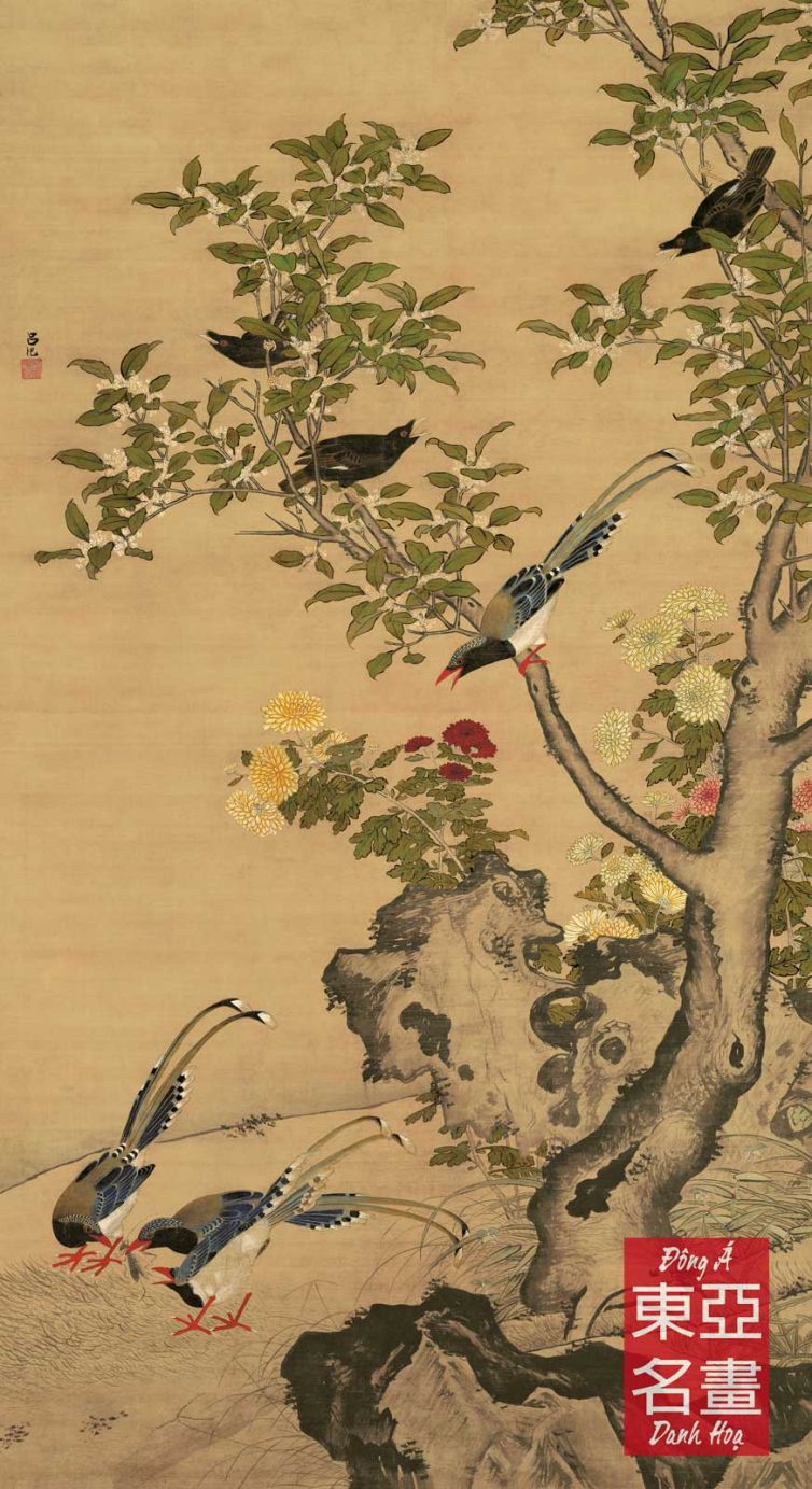 Quế Cúc Sơn Cầm Đồ – Lữ Kỷ (Minh triều)