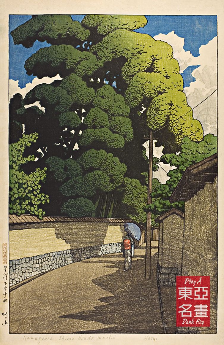 05. Shimohonda-machi ở Kanazawa (Kanazawa Shimohonda-machi) 1921 – Kawase Hasui