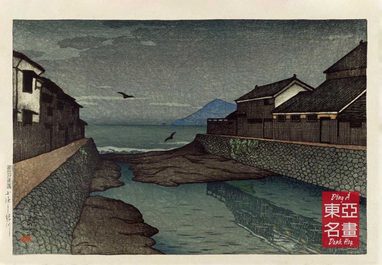 05. Sông Hori ở Obama (Obama Horikawa) – Kawase Hasui