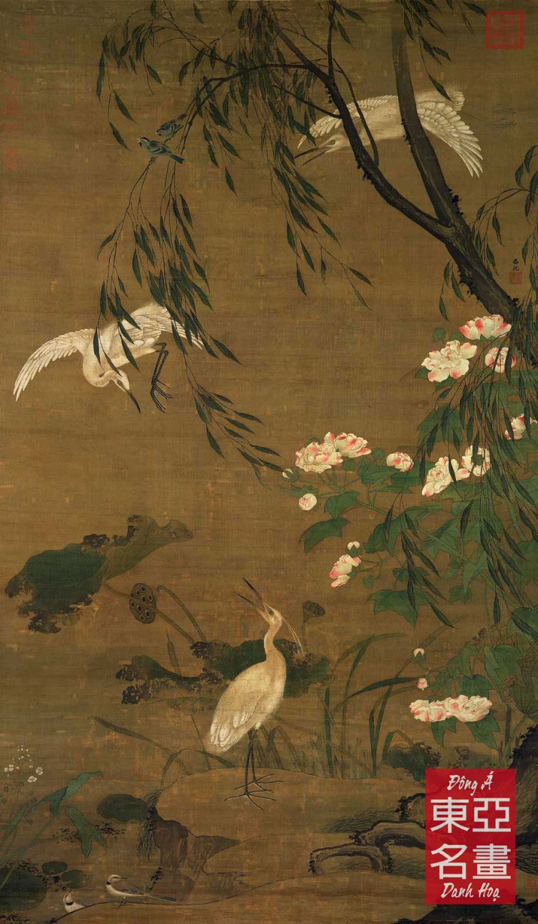 Thu Lộ Phù Dung Đồ – Lữ Kỷ (Minh triều)