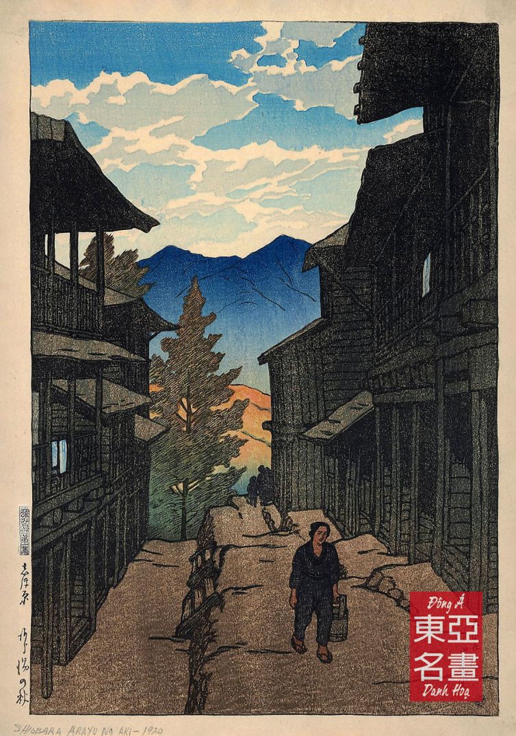 21. Mùa thu ở Arayu, Shiobara (Shiobara Arayu no aki) 1920 – Kawase Hasui