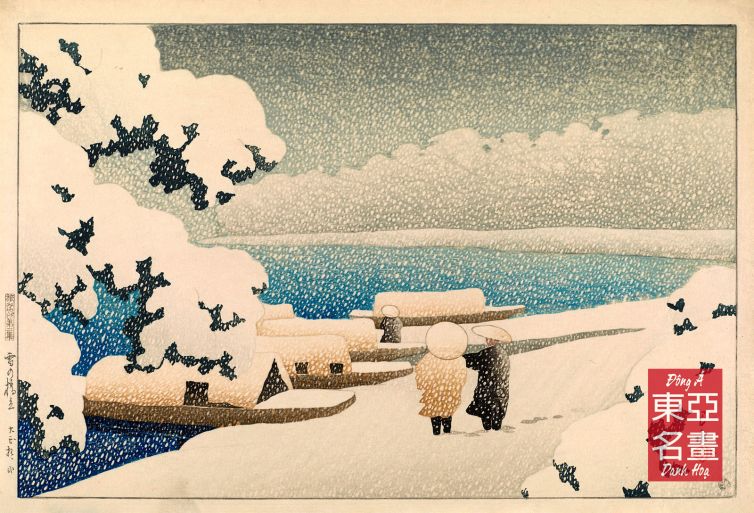 11. Tuyết ở Hashidate (Yuki no hashidate) 1921 – Kawase Hasui